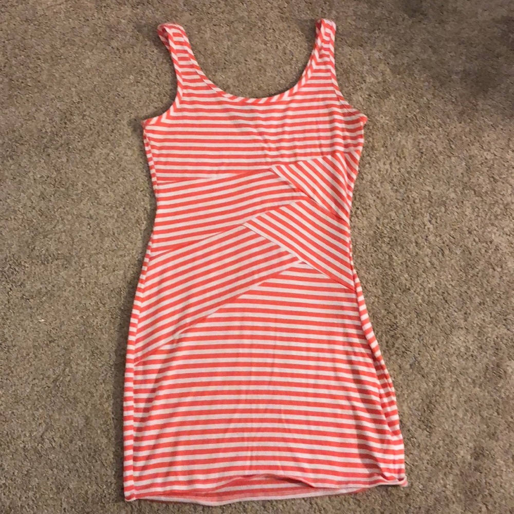 Striped mini dress